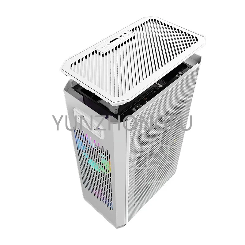 Itx Mini Gaming Computer Case Window Pc Box Desktop Trasparente Oem Panel Pc Open Frame Mini Pc Lega Di Alluminio Stock Sinology