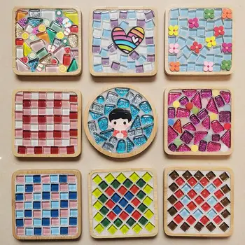 Mosaic Particle Pattern Silicone Molds for Epoxy Resin Casting Coasters Home Decoration Sub-masaike Particles Crafts Z5D5 1