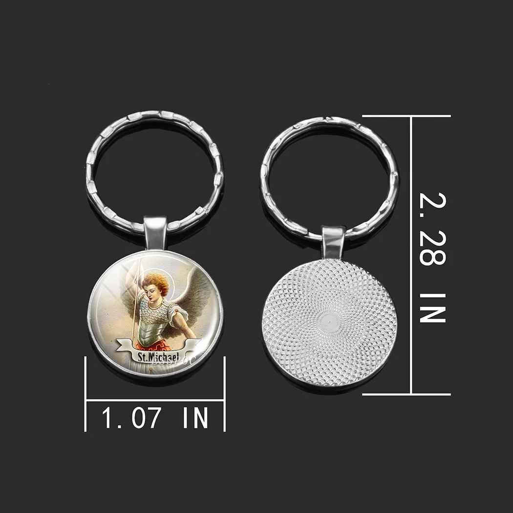 Church souvenir St Michael keychain St Anthony Pendant St Joseph Jewelry Saint Religious Christianity Catholicism gift