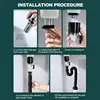 Telescopic Drain Pipe Under Sink Wash Basin Pipe Fittings Connector Tool Sealing Plug Accessories Trap Anti-odor Sewer 4
