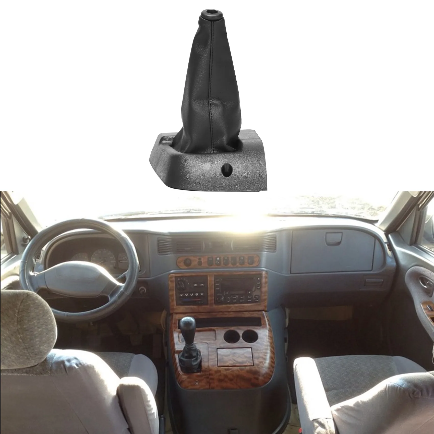 Car Gear Shift Knob Dust Cover Engine Hood Boots Assy for Mercedes SsangYong MB100 1996-2000 6618808744LAA 2