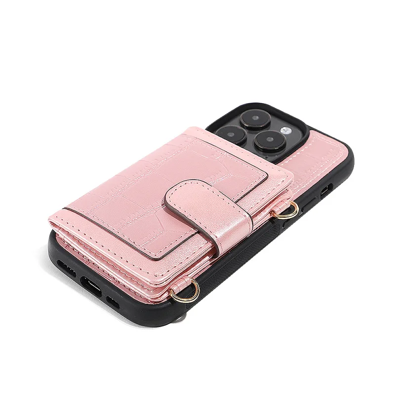 Iphone 13 Phone Case Card Holder Wallet Crossbody - Wallet Funda de cuero  Iphone 14 - Aliexpress