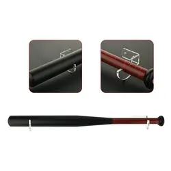 2pcs/set Storage Bracket Softball Home Wall Mounted Shelf Horizontal Display Accessories Acrylic Baseball Bat Holder Transparent