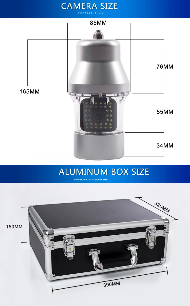 심천 딥씨 200M 어군탐지기 수중 DVR 비디오 카메라 어군탐지기 카메라 고급 어군탐지용 장비