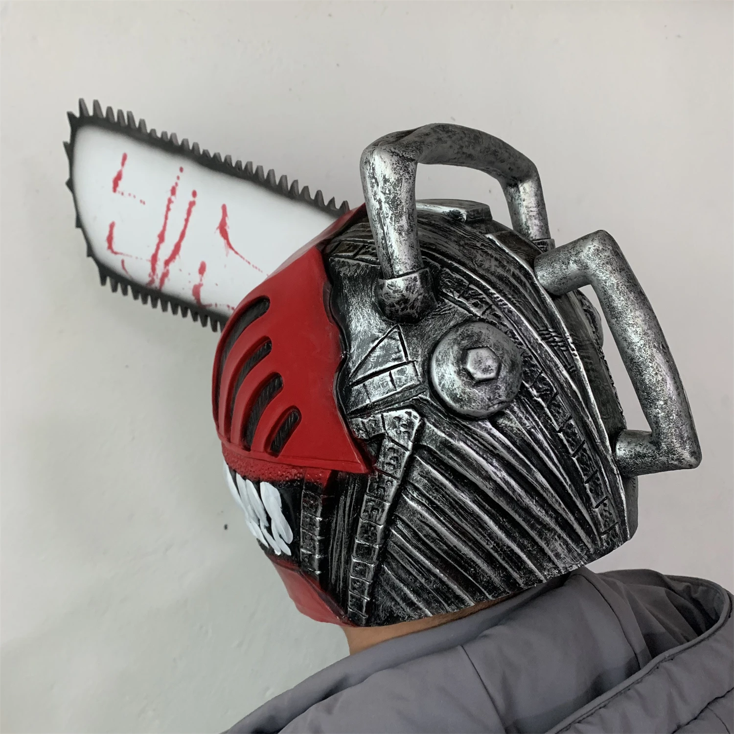  DFSETOGO Chainsaw Man Mask Denji Pochita Props Helmet Headgear  Demon Killer Costume Latex Denji Mask for Halloween Party Cosplay Costume  Chainsaw Man merch : Clothing, Shoes & Jewelry