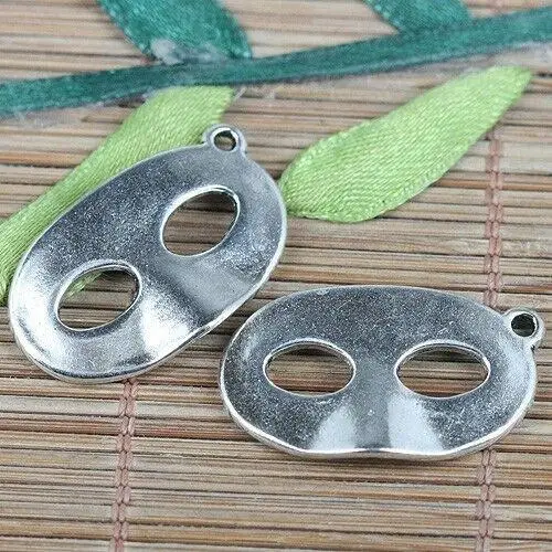 

10pcs 17*28mm tibetan silver color mask design charms EF0182