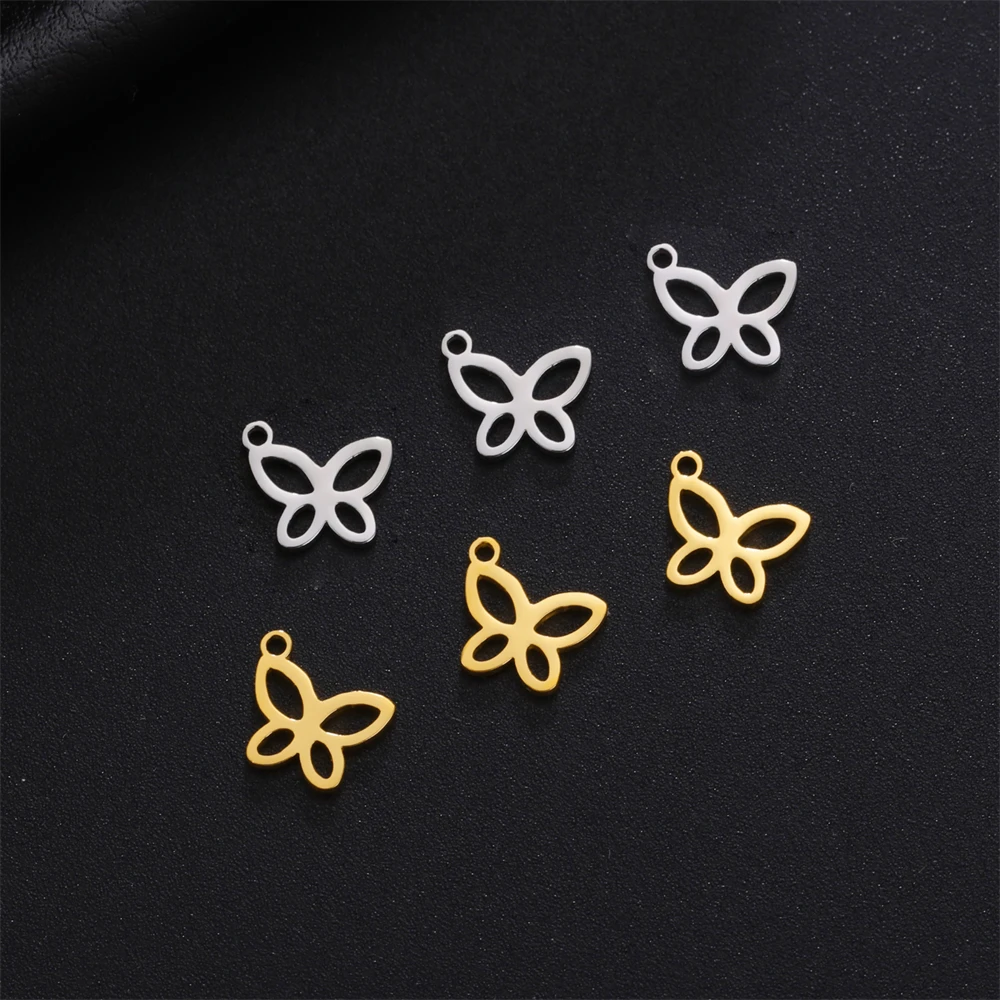 5 teile/los Edelstahl Tiny Charms Schmetterling Libelle Taube Tier Anhänger Für Diy Halskette Armband Schmuck Machen Zubehör – Detail 9