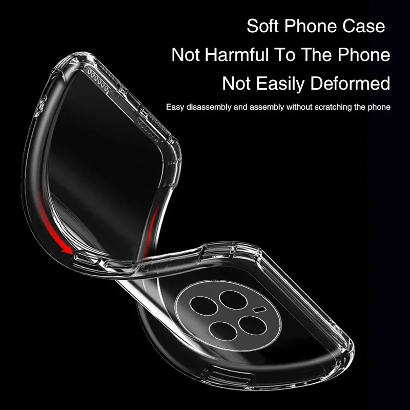 Luxury Clear Airbag Shockproof Phone Case - 360° Soft Anti-Fall Armor Cover