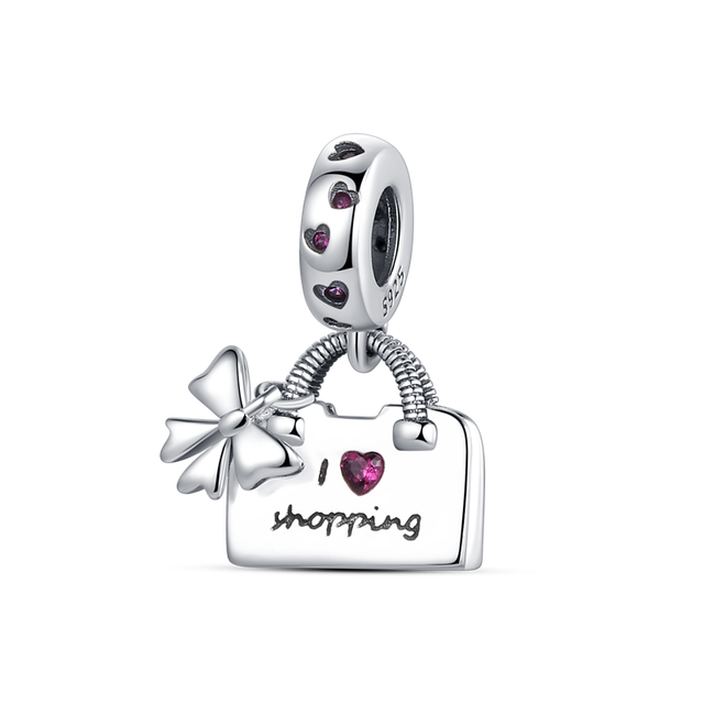 Sterling Silver New charm Fit Original Pandora charm bead Pendant trunk Charm Bracelet Necklace Trinket Diy Women Jewelry