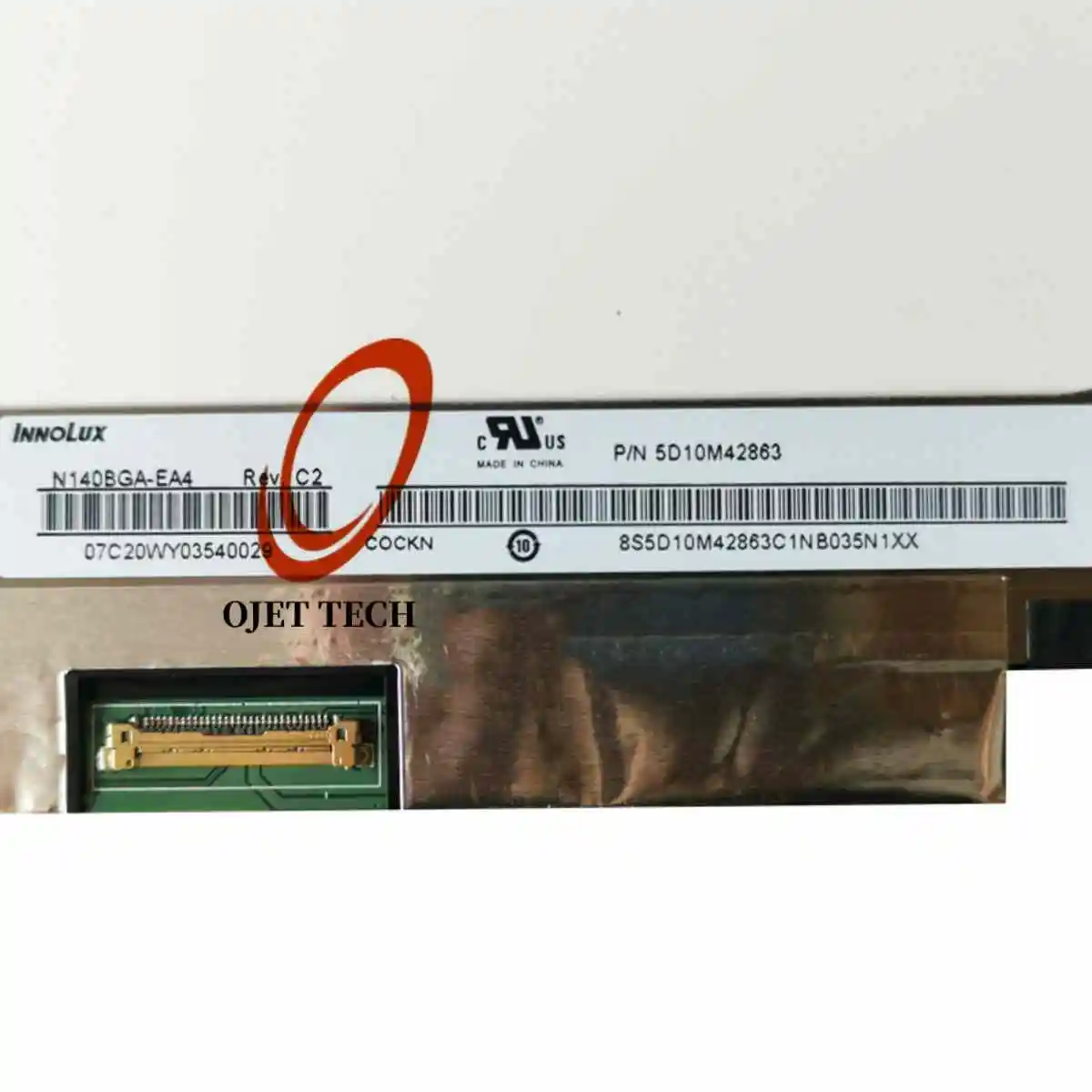 Tela Lcd para Laptop 14.0 em Nt140whm-n44 N140bga-ea4 B140xtn07.2 Nt140whm-n34 B140xtn07.0 30pin hd 1366x768 sem Furos de Parafuso - Imagem 2