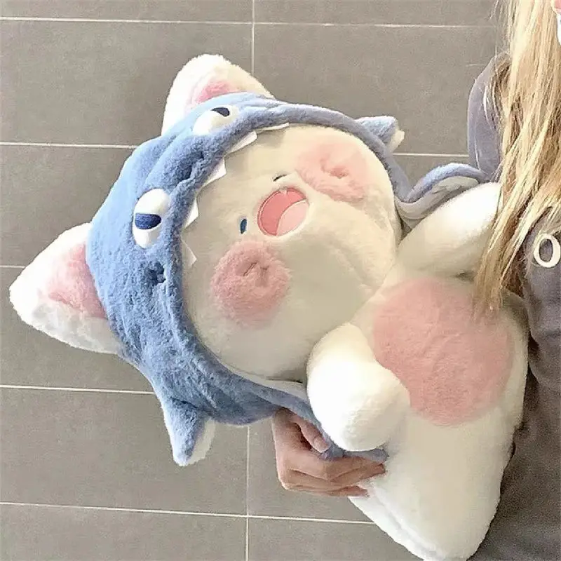 Shark Cat Plush Toy Doll Super Cute Cat Bed Pillow Birthday Gift Girl