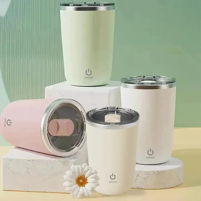 

Automatic Stirring Magnetic Mug Mixing Cup 400ml Electric Self Stirring Milk Cup Multipurpose mixing Mug for Coffee Milk Powder