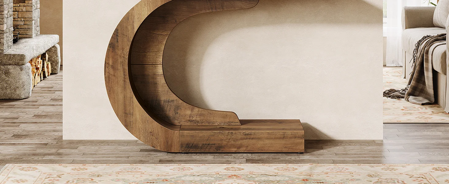 Tribesigns Mid-Century Modern 43-Inch Console Table