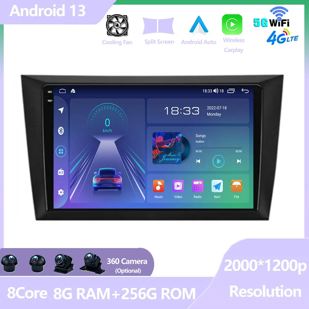 

Автомобильный мультимедийный плеер, Авторадио для Volkswagen Golf 6 2008-2016, навигационный экран, Android 13 BT DPS 4G LET Carplay No 2din FM