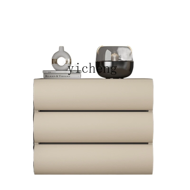 

Zc Solid Wood Simple Modern Bedside Table Mini Side Cabinet Minimalist Nordic Style Complete Storage Cabinet
