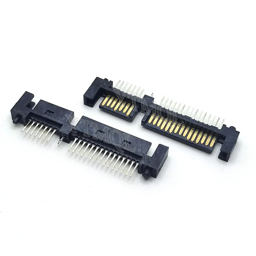 

50-100PCS SATA Connector Male 22Pin 7+15P Hard disk interface Single row straight Pin Connector Socket