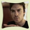 Damon Salvatore The Vampire Diaries Pillow Covers Cartoon Sofa Decorative Home Double-sided Printing Short Plush Cute Cushion 5