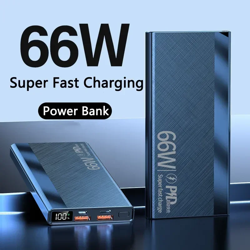 

200000mahPowerBank66wSchnell ladung Digital anzeige wiederauf ladbare Batterie tragbar geeignet für iPhone Huawei Xiaomi Samsung