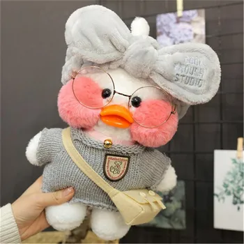 Plush Duck Stuffed Animal Hyaluronic Acid Lalafanfan Duck Clothes Accessor  J//i