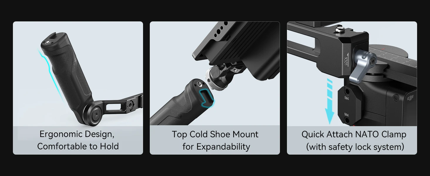 RS3 Mini Adjustable Handle Sling Handgrip for DJI RS 3/Mini RS 4 Mini Gimbal Han