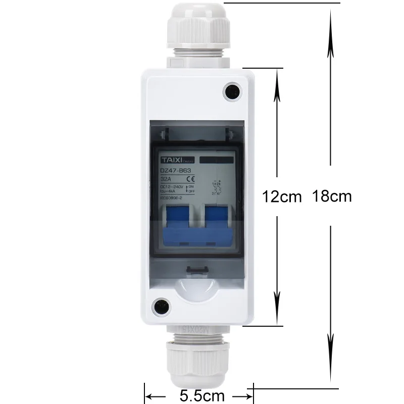 SPD-10102 Panneau 12V avec 1 interrupteur et disjoncteur Batteries