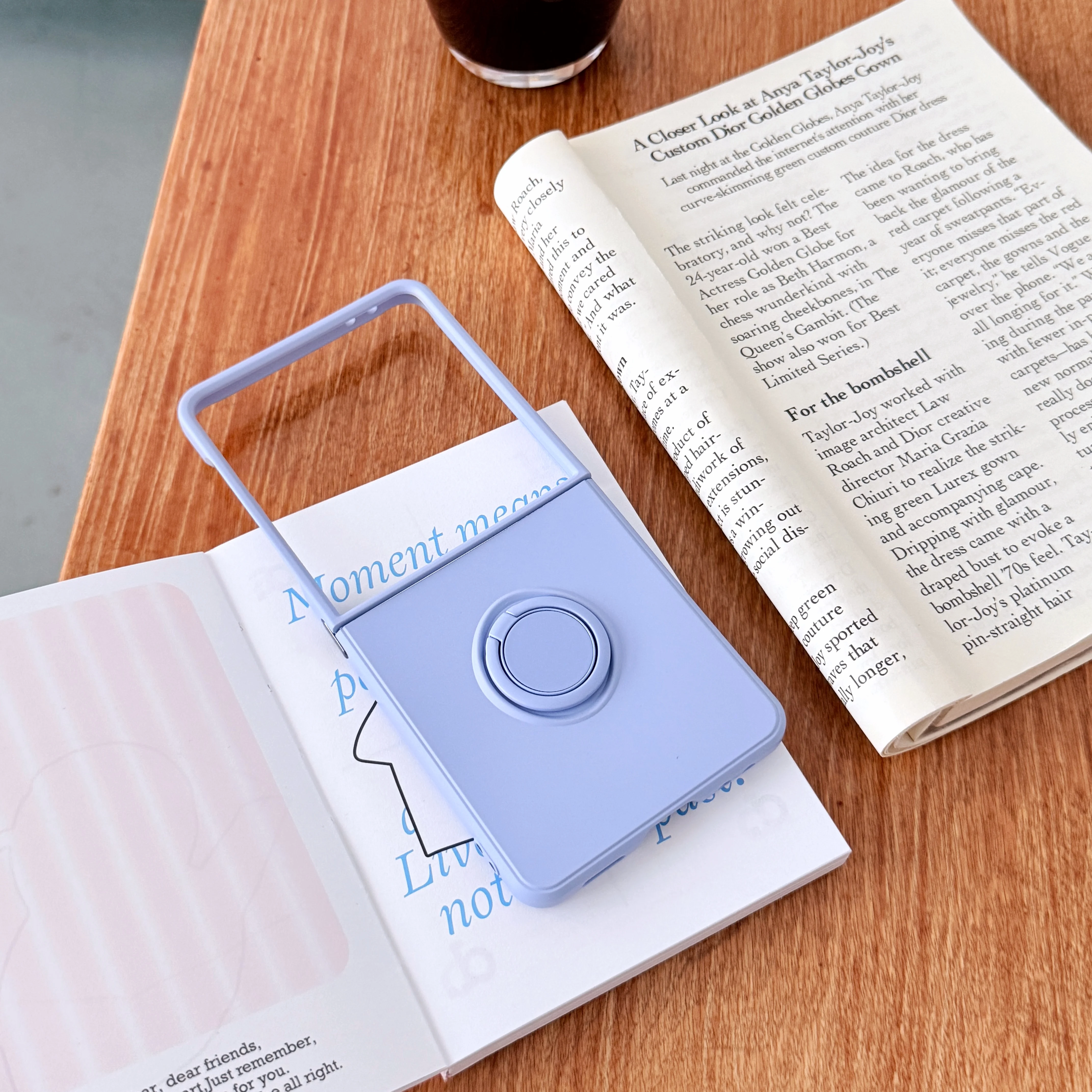 Luxury Candy Color Ring Holder Phone Case - Shockproof Hard PC Protective Cover
