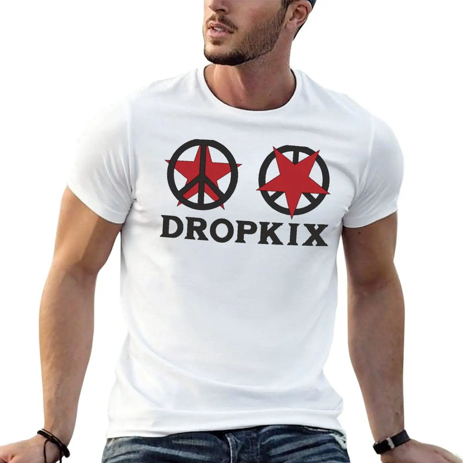 

Dropkix band logo - Space Dandy T-Shirt korean fashion oversizeds boys whites summer tops mens workout shirts