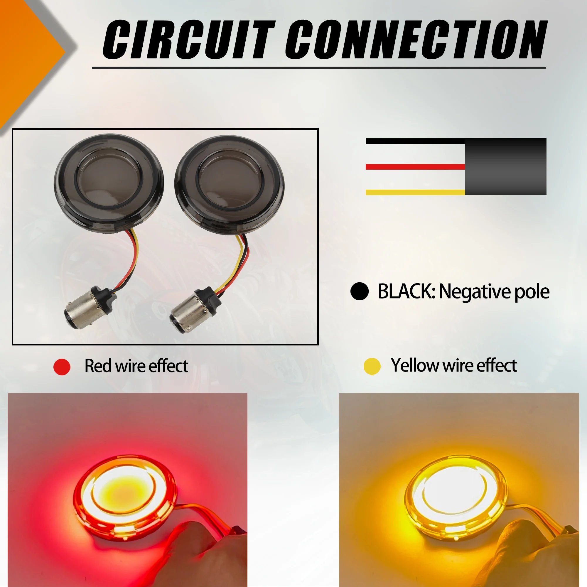 Motorcycle LED Turn Signal Bullet Style 1156 1157 Brake Indicator For Harley Dyna Touring Street Glide Road King Rider FXLRST