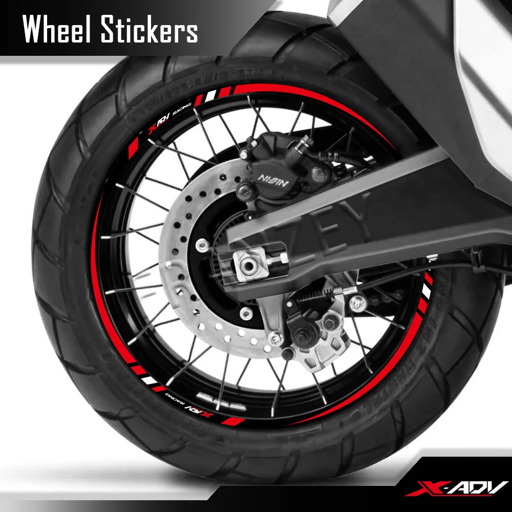 Bright Motorcycle Stickers - Reflective Rim Tape Bike Kit