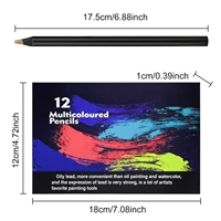 12 PCS Rainbow Pencils, Pre-sharpened Rainbow Colored Pencils, Multicolored Pencils for Adults Coloring, Drawing, Sketching 2