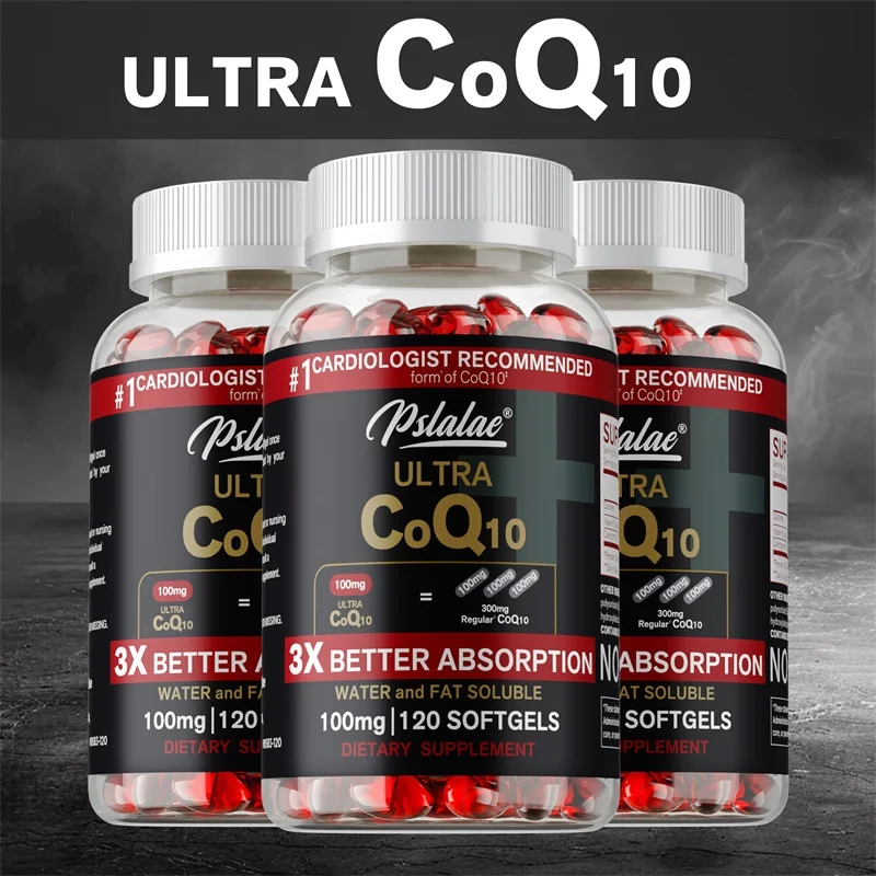 CoQ10 Capsules High Absorption Rate Promotes Cognitive Function Supports Heart Skin Brain and Dental Health Antioxidant