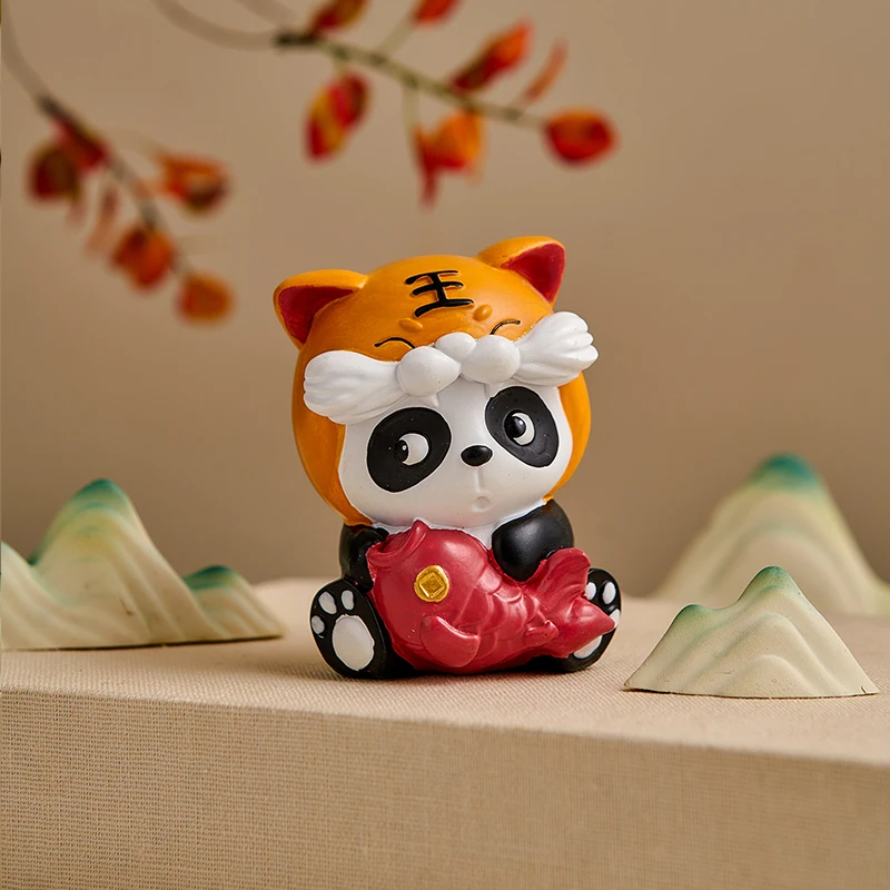 

Nordic Resin Panda Statue Sculpture Modern Home Decoration Accessories Living Room Miniature Unique Room Desk Crafts Figurines