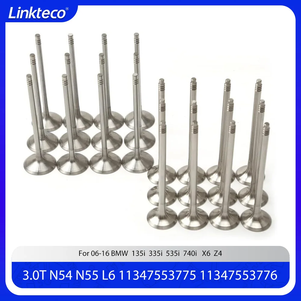 

Engine part Intake & Exhaust Valves Fit 3.0 T L6 N54 N55 For 06-16 3.0T BMW 135i 335i 535i Z4 E90 E92 E88 E60 E71 11347553775