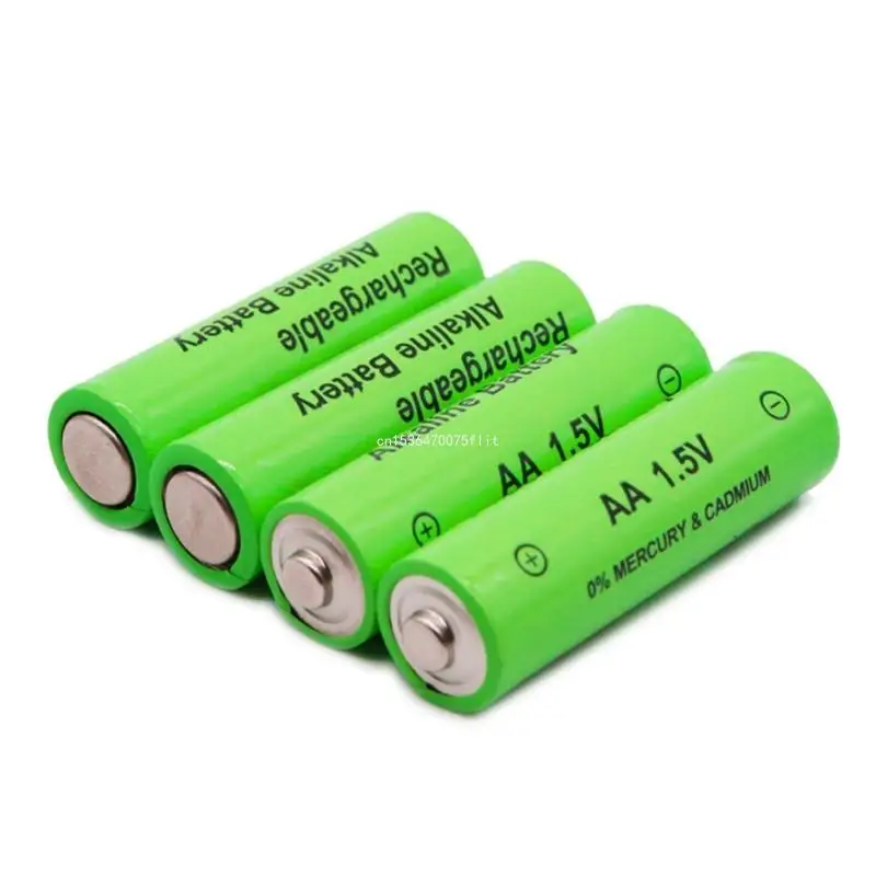 

4PC Rechargeable 1.5V Alkaline Batteries Rechargeable AA Batteries Long Lasts Power Solution for Electronics Gadget Dropship