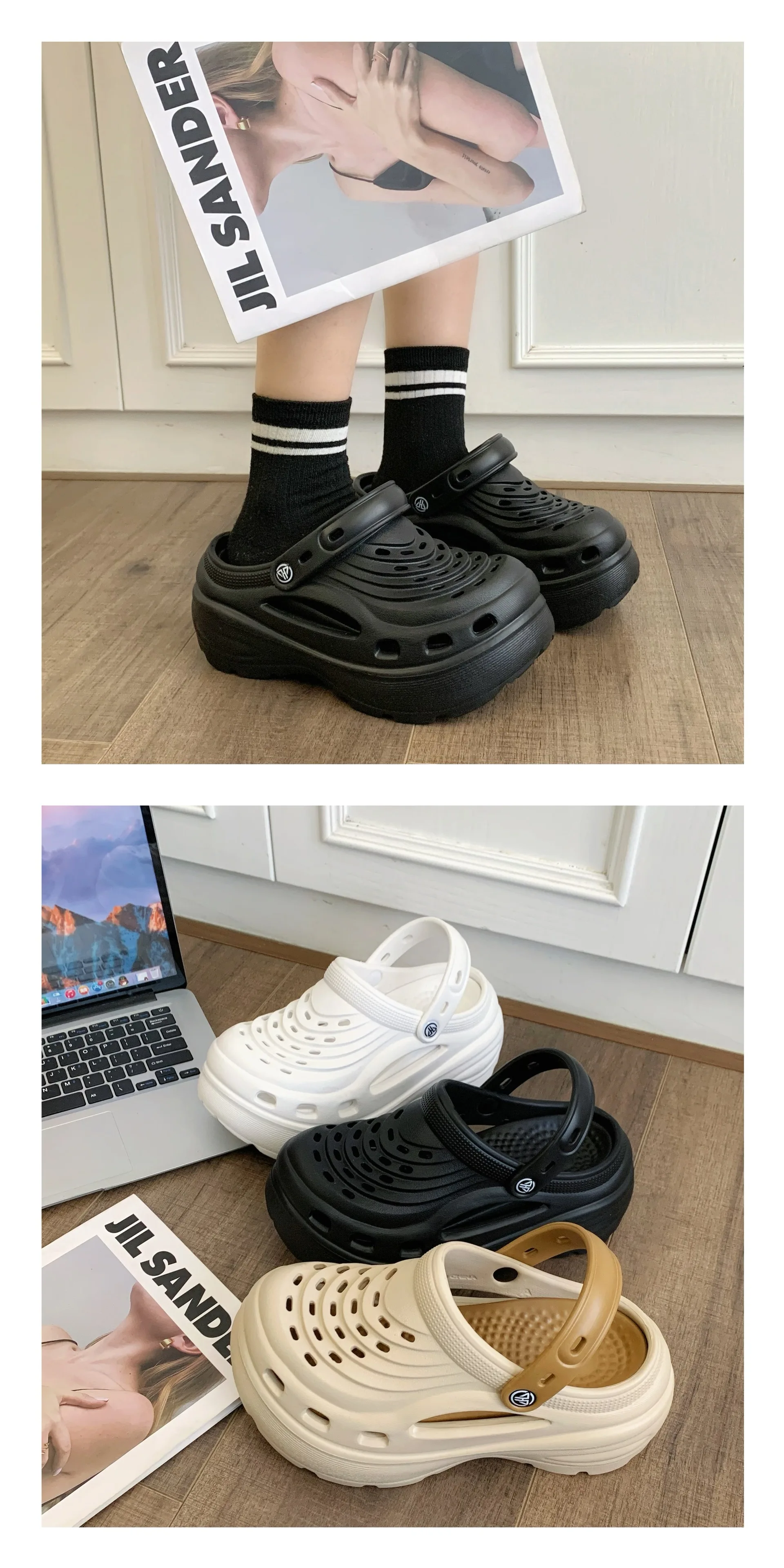 Risparmia Alla Grande Su Pantofole Estive Da Uomo Trendy 2024 Sumpir Slipter Summer |Zoccoli In Legno |Sandali Da Spiaggia |Flip Scarpe Di Moda Da - Foto 3