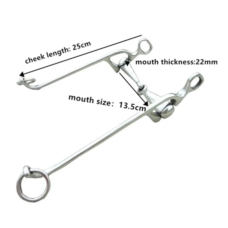 Mors Cheval Western Mors Billy Allen Equinate - Acier Inoxydable, Tiges 12,5cm Pour Cheval Embout Acier Inoxydable