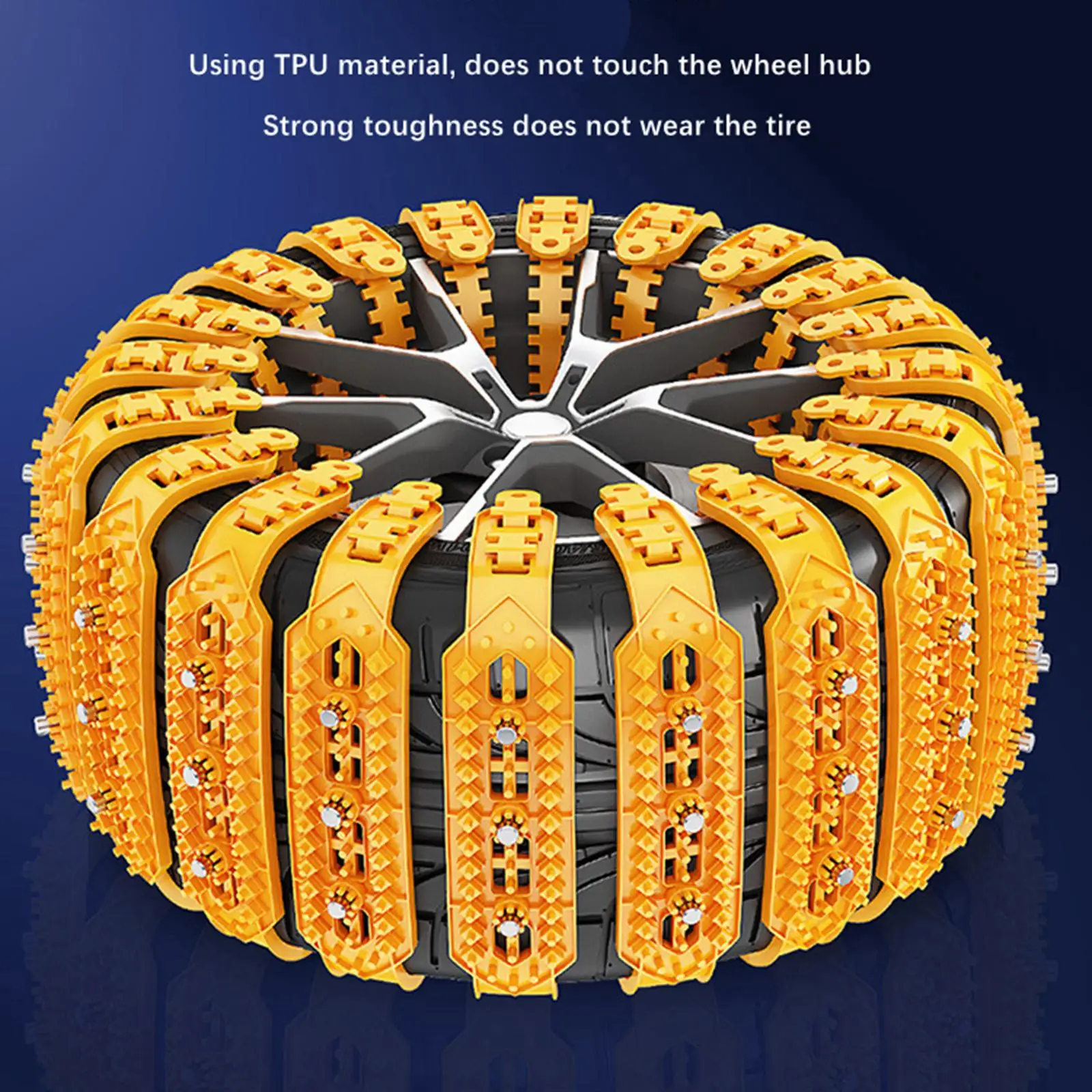 10 Pcs Generic Car Tire Chains Accessories Mud Snow Survival Traction Emergency Traction for Winter Driving Pickup SUV