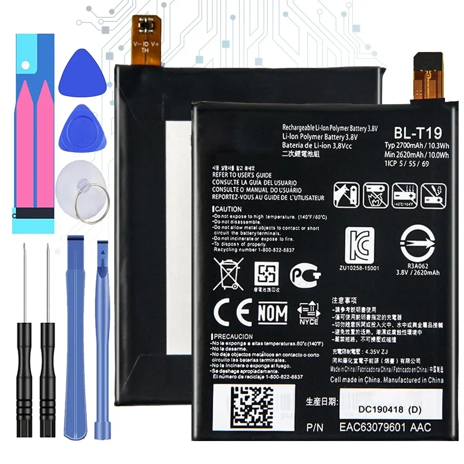 Nuova Batteria Interna Bl-T19 Per Lg Nexus 5X H791 H798 H790 Blt19 Bl T19 2700Mah Bateria