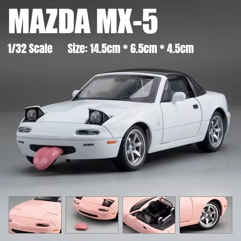 1/32 Mazda MX-5 Miniature Diecast Miata RoadSter Toy Car