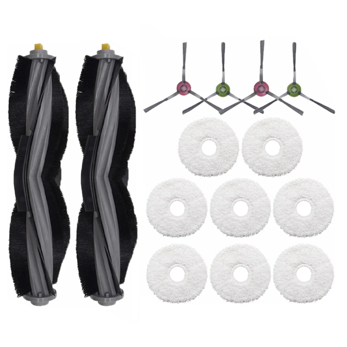 FZFZ Accessories Kit for Floor 3 Station Robot Vacuum Cleaner Main Side Brush Mop Rag Cloth Replacement Spare Parts