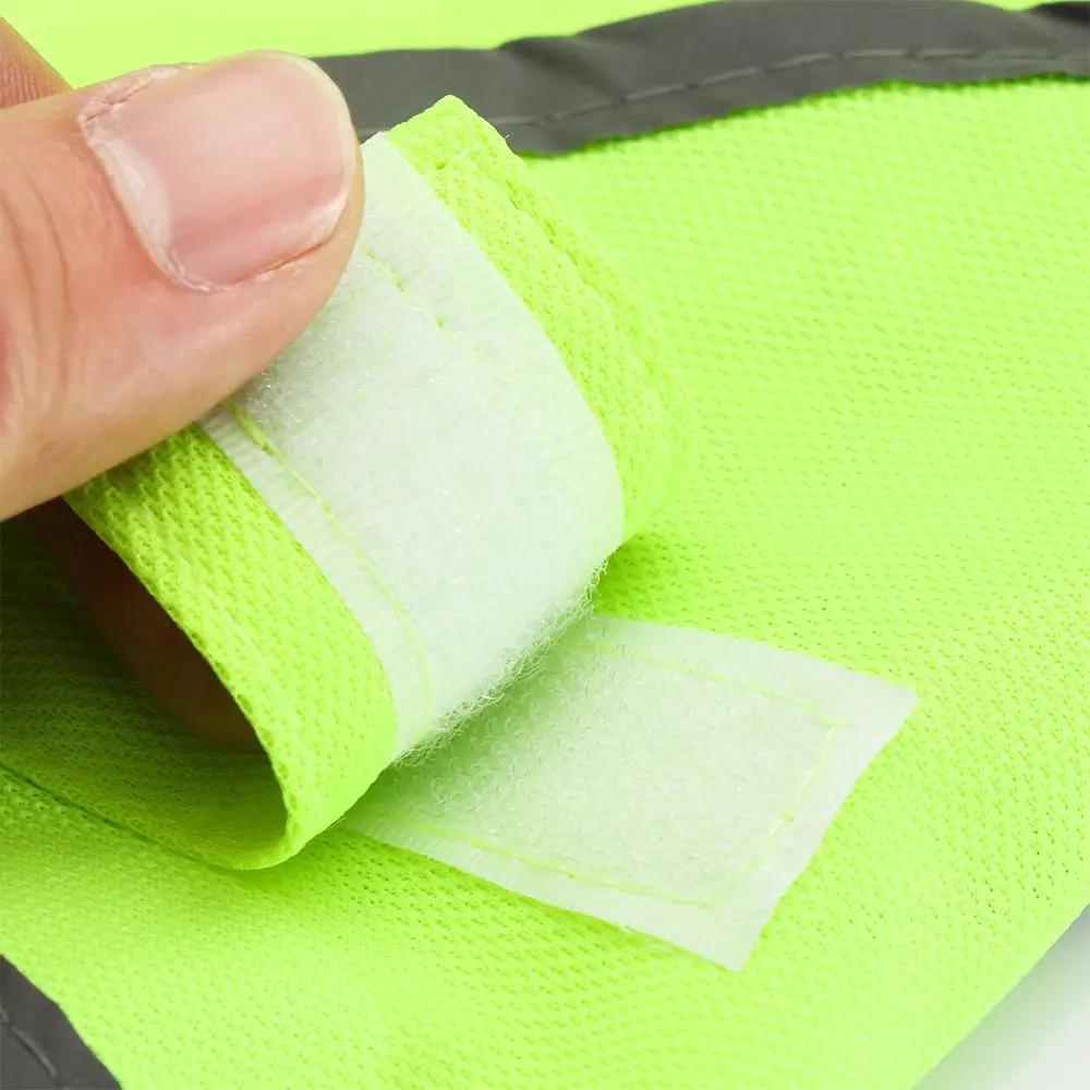 Reflektierende Hund Sicherheits weste hohe Sichtbarkeit gelb fluor zierende Hunde kleidung Hund vis Jacke Mantel Outdoor Nacht Sicherheit Haustier zubehör – Detail 7