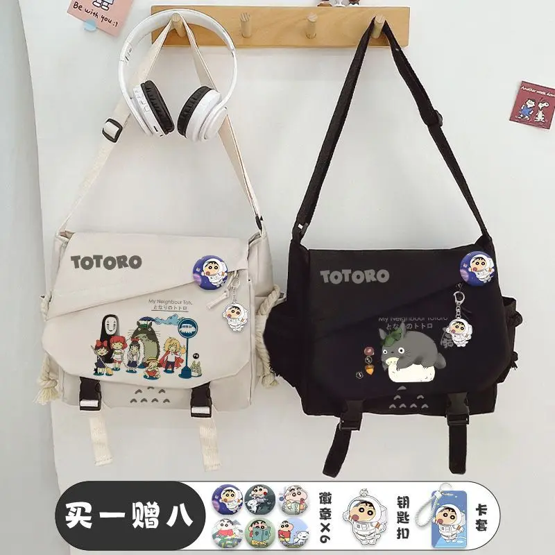 

My Neighbor Totoro Anime Handbag Shoulder Casual Zipper Cross Body Tote School Book Students Messenger Bag