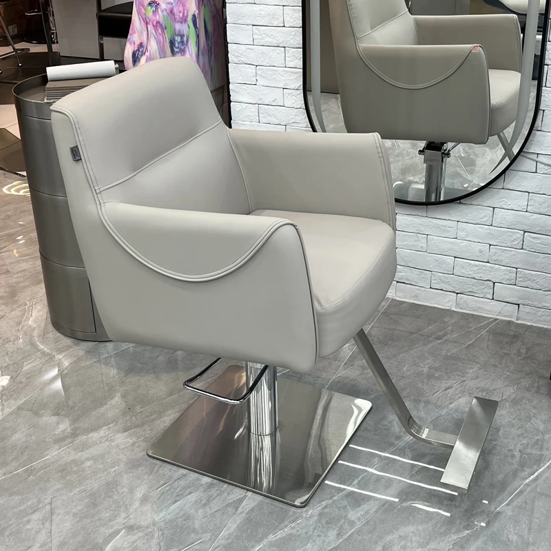 

Aesthetic Professional Barber Chair Luxury Rotating Pedicure Barbers Armchairs Styling Taburete Hairdressing Furniture MQ50BC