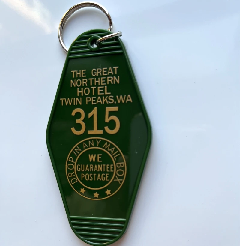 THE GREAT NORTHERN HOTEL TWIN PEAKS 315 KeyChain Keyring Tag Key