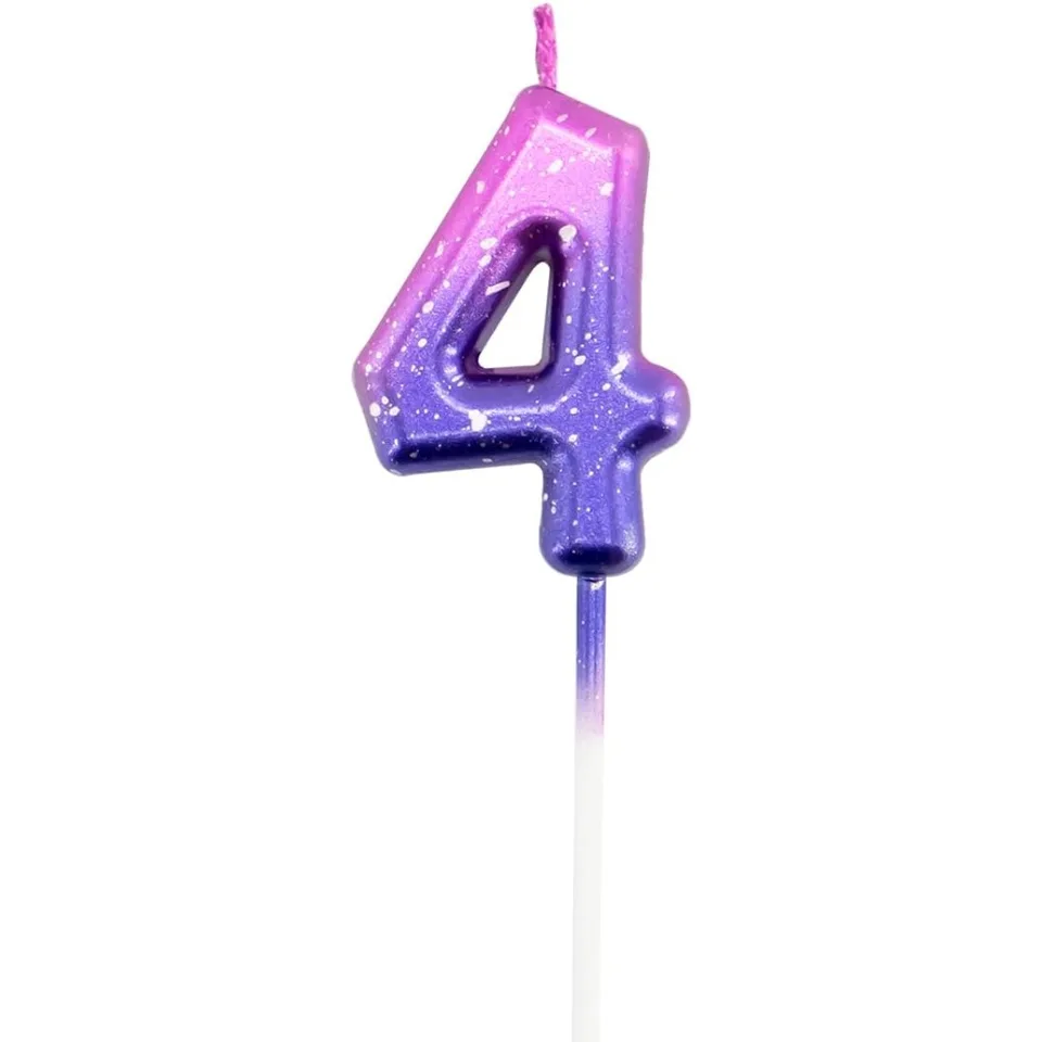 Happy Birthday Number Candles for Unique Cake Decoration