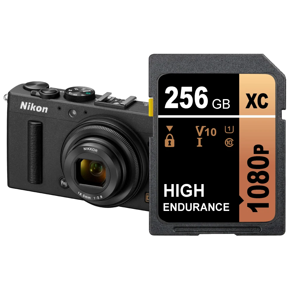 High-Capacity SD Memory Cards for Cameras - Class 10 Flash Storage Options