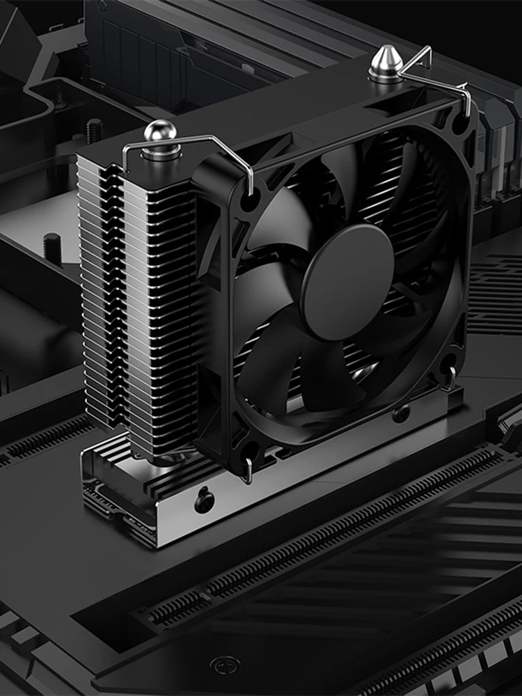 M.2-THREE M.2 2280 SSD Heatsink with 6010 Fan Aluminum Heatsink PCIe4.0/5.0 Radiator Heatsink Cooling Thermal Pad for PC