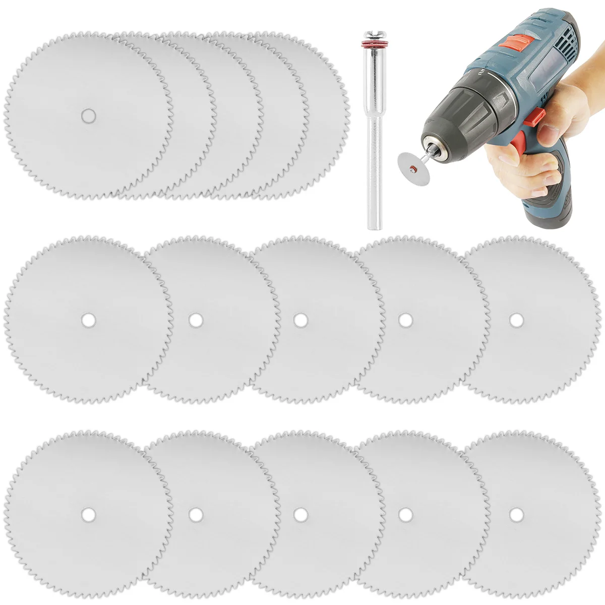 15Pcs Circular Saw Blade 22mm Cutting Wheel Disc Sharp Stainless Steel Cut Off Disc Fast Cutting Tool Rotary Tool Accessories circular saw blade