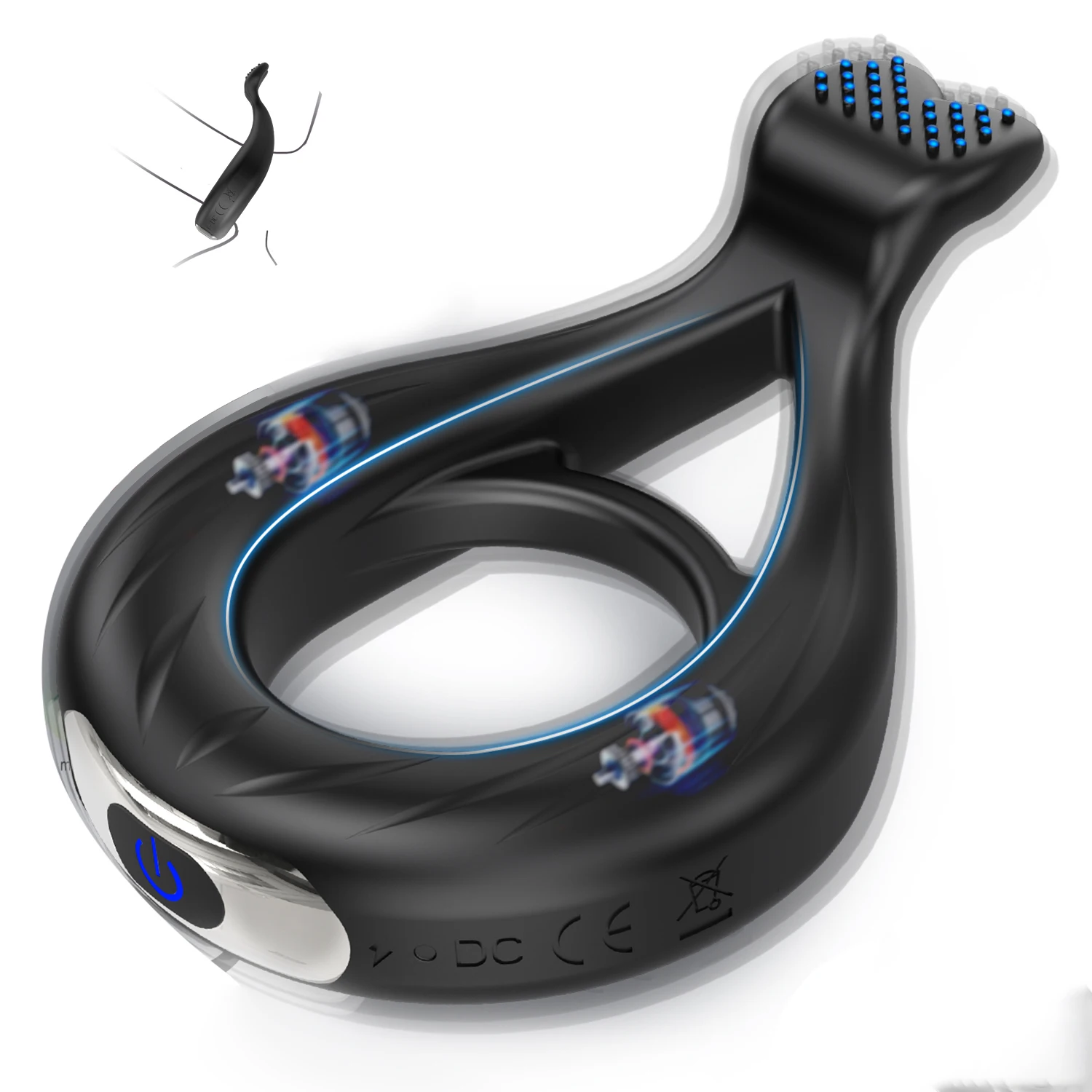 Vibrierender Vibrator-Penisring für Männer, Verzögerung der Ejakulation, Penisring, Sexspielzeug, Sperre, Penisring, Cockring für Erwachsene, männliche Sexzubehör ab 18 Jahren 1