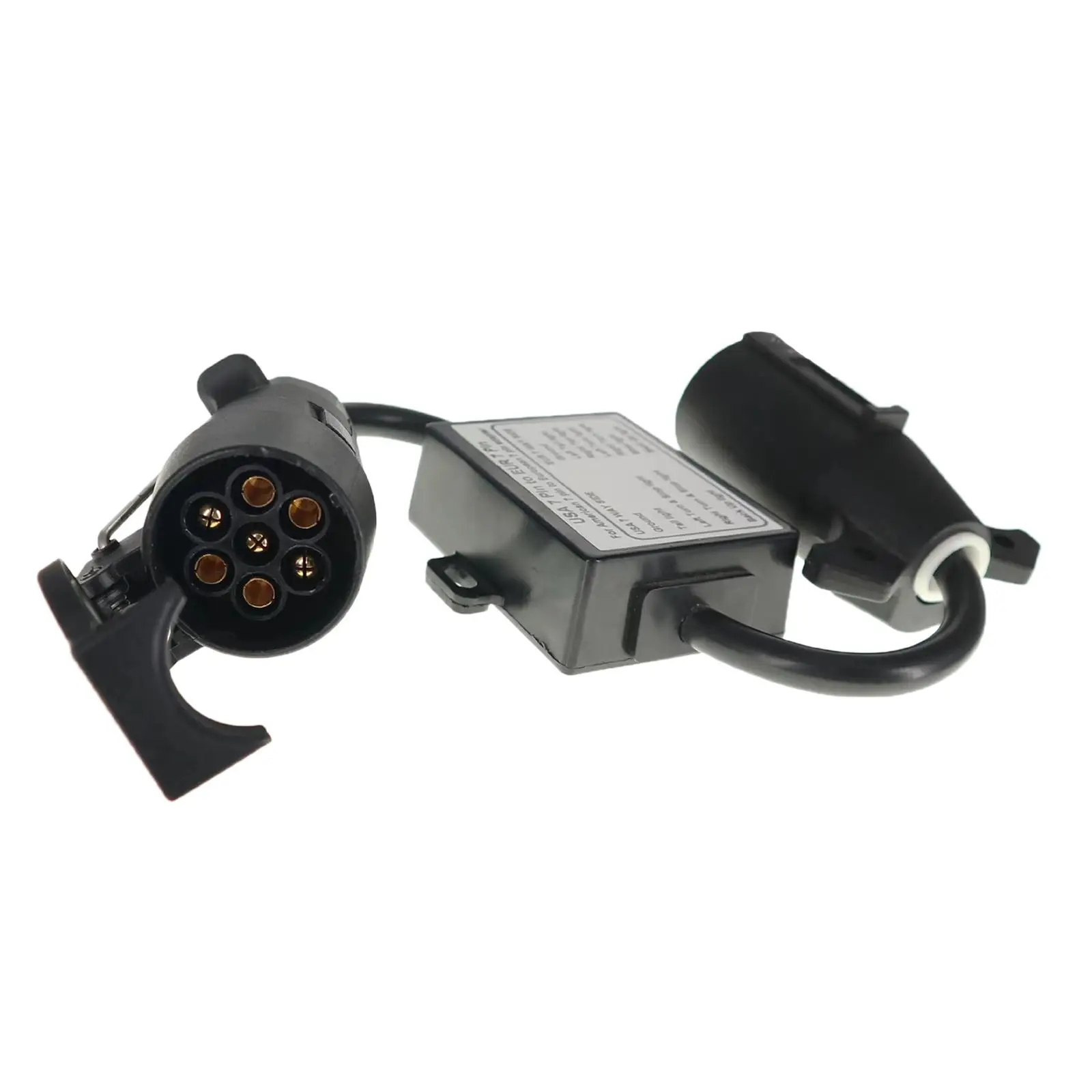 트레일러 조명 컨버터, 트럭 세미 트레일러 픽업 트럭 트랙터 보트용, 실용적인 트레일러 커넥터, 미국 7 핀-EUR 7 핀